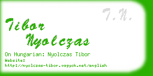 tibor nyolczas business card